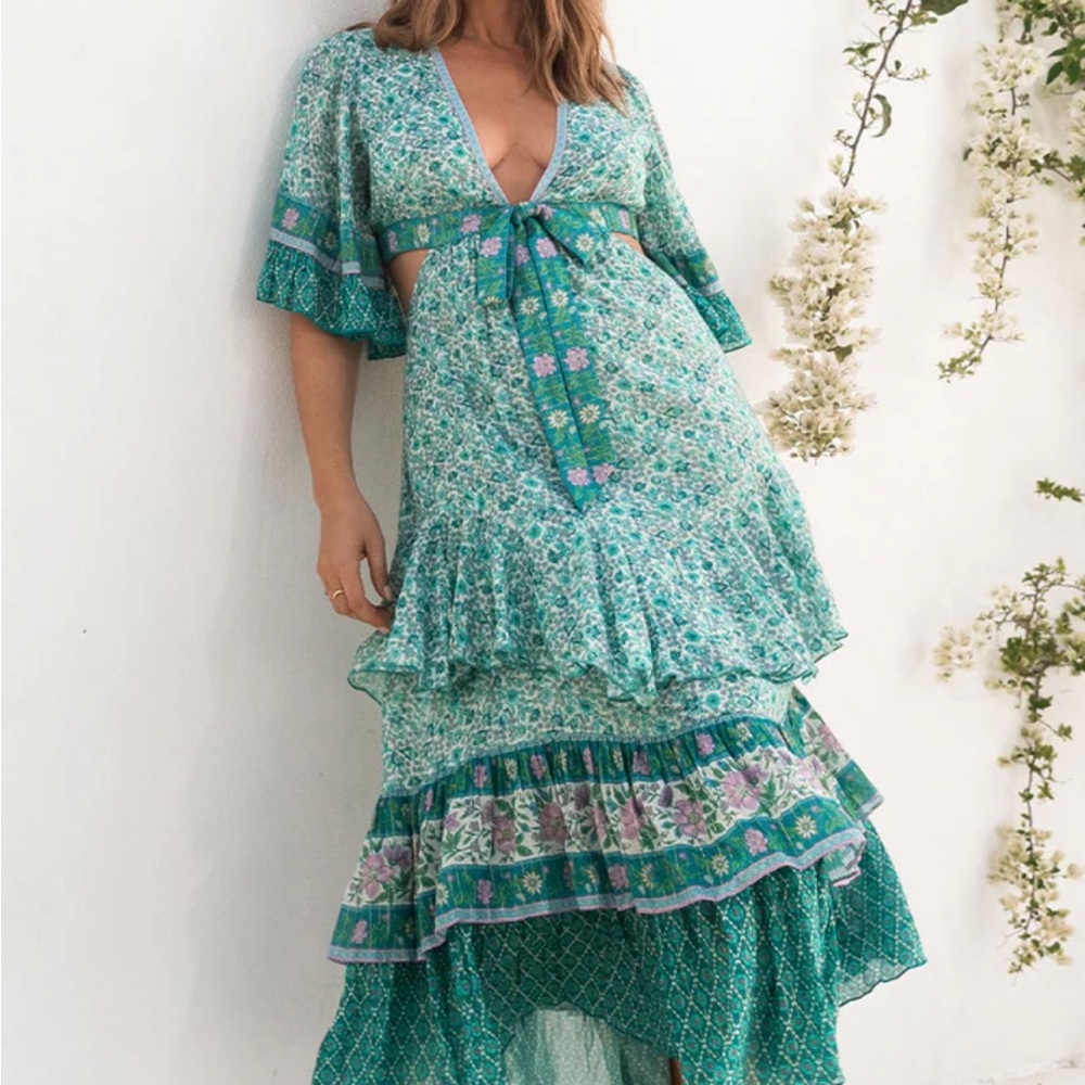 ✨ host pick ✨ Spell the Gypsy Sienna Bambi dress in Jade